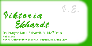 viktoria ekhardt business card